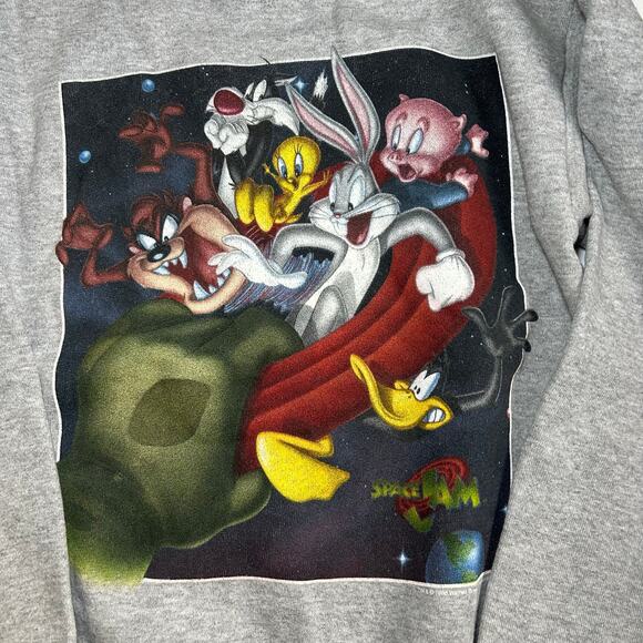 Vintage 1996 Space Jam Crewneck Sweatshirt Warner Bros Movie Promo USA Rare - Picture 2 of 14